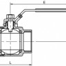 Кран шаровой нержавеющий 4064 (DN 3/4", внутренняя резьба (вр-вр), AISI 304)