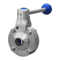 Затвор дисковый нержавеющий 1.110 (DN 20, AISI 304, сварка-сварка)