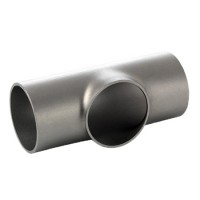 Тройник &quot;С&quot; короткий нержавеющий 2.510 (DN 125, AISI 304, матовый)