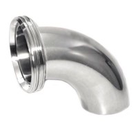 Отвод со штуцером исп. 2 нержавеющий 2.840 (DN 65, резьба/сварка, AISI 304, полированный)