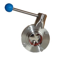 Затвор дисковый нержавеющий 1.110 (DN 25, AISI 304, сварка-сварка)