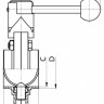 Затвор дисковый нержавеющий 4301(DN 65 клапан бабочка S-S, AISI 304, сварка-сварка)