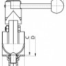 Затвор дисковый нержавеющий 1.110 (DN 25, AISI 316, сварка-сварка)