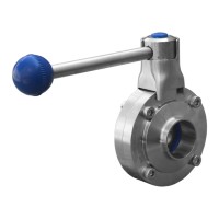 Затвор дисковый нержавеющий 1.110 (DN 32, AISI 316, сварка-сварка)