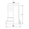 Штуцер нержавеющий конический под шланг 3.120 (DN 65, AISI 316)