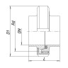 Муфта нержавеющая в сборе 2.300 (DN 50, AISI 316)