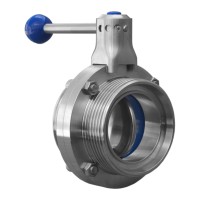 Затвор дисковый нержавеющий 1.130 (DN 65, AISI 304, резьба-резьба)