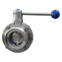 Затвор дисковый нержавеющий 1.130 (DN 50, AISI 316, резьба-резьба)