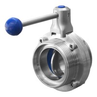 Затвор дисковый нержавеющий 1.130 (DN 65, AISI 316, резьба-резьба)