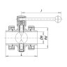 Затвор дисковый нержавеющий 1.140 (DN 15, AISI 316, гайка-гайка)