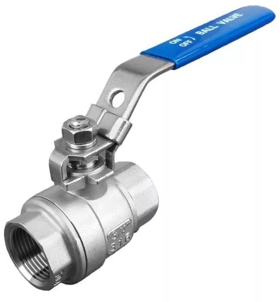 Кран шаровой нержавеющий 1.540 (DN  1/4", внутренняя резьба (вр-вр), AISI 304)